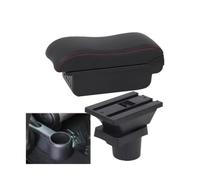 RORVECQ Coffre De Rangement Pour Console Centrale Pour Accoudoir Pour VW UP Pour S&koda Pour Citigo Pour Seat Mii Accessoires Auto(B1 Noir rouge 3USB)