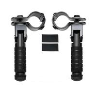 RORVECQ Collier De 23-27mm Pièce De Moto CNC Pédales Universelles Motos Repose-Pieds Plié Pour Cyclomoteurs Scooters Vélo Motocyclette(NOIR)