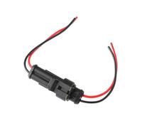 RORVECQ Connecteur Électrique Étanche Pour Voiture 1 Jeu De 1/2/3/4/5/6 Broches Avec Fil Prise HID Automobile Ensemble Scellé(1 Set 2Pin)