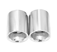 RORVECQ Embout De Silencieux D'échappement En Acier Inoxydable 304 2 Pièces Pour Mazda CX5 CX30 CX4 Accessoires Automobiles(Argent)