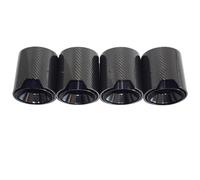 RORVECQ Embout De Silencieux D'échappement En Fibre De Carbone Et Acier Inoxydable Noir Pour G80 G82 G87 M2 M3 M4(NOIR)