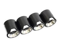 RORVECQ Embout De Silencieux D'échappement En Fibre De Carbone Et Acier Inoxydable Noir Pour G80 G82 G87 M2 M3 M4(Argent)
