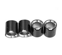 RORVECQ Embout De Silencieux D'échappement En Fibre De Carbone Pour M2 M3 M4 G80 G81 G82 G83 G87 Accessoires(Argent)