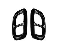 RORVECQ Garniture De Tuyau D'échappement En Plastique ABS Pour Mercedes Pour Benz GLC GLE GLS W167 W253 2020 2021 2022 2023 2024(NOIR)