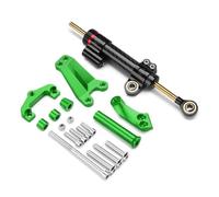 RORVECQ Kit De Fixation Et Accessoires Pour Amortisseur Direction Motif Carbone Court Pour Moto Pour Kawasaki ER6N ER-6N 2012-2016