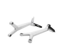 RORVECQ Kit De Repose-pieds Arrière Passager Moto Support Complet Pour Trident 660 Pour TRIDENT660 2021-2025(Argent Noir)