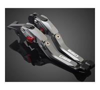 RORVECQ Leviers De Frein Et D'embrayage Pliables Extensibles En Aluminium Pour Moto Pour Triumph Pour Daytona 660 2024-2025(Red grey)