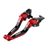 RORVECQ Leviers De Frein Et D'embrayage Réglables Pliables Extensibles Pour Moto Pour Triumph Pour Trident 660 2020-2021(Red black)