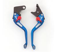 RORVECQ Leviers De Frein Et D'embrayage Réglables Pour Moto Pour Suzuki GSXR1000 K1 K2 K3 K4 2001-2004(Bleu,Short)