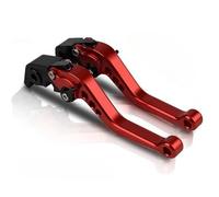 RORVECQ Leviers De Frein Et D'embrayage Réglables Pour Motos Pour TRIUMPH Pour SCRAMBLER 675 2006-2016 Pour STREET TRIPLE 2008-2016(ROUGE)
