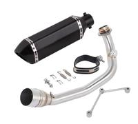 RORVECQ Ligne D'échappement Complète Avec Silencieux Intermédiaire Avant Pour Y&amaha BWS 125 Pour ZUMA 125 2002 2003 2004 2005 2006-2017(Style F)