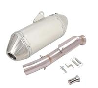 RORVECQ Ligne D'échappement Complète Espace Moto Avec Silencieux Central Pour CFMOTO 800MT CF 800-5A 2021 2022(StyleB)