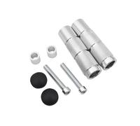 RORVECQ M8 Motocyclette CNC Repose-pieds Cale-pieds Pédales Motocross Vélo Scooter Moto Tout-terrain ATV Accessoires Universels(Argent)