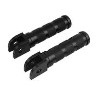 RORVECQ Moto CNC Aluminium 1 Paire Rétro Repose-pieds Pieds de Repose-pieds Pédales Universel Pour Dax Pour Monkey Pour Moto ATV(NOIR)