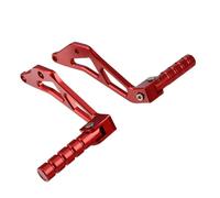RORVECQ Motocyclette CNC Repose-pieds Arrière Support de Pédale Pour Sur Ron Pour Light Bee X/S/L1E Pour Segway X260 X160(ROUGE)
