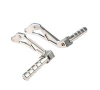 RORVECQ Motocyclette CNC Repose-pieds Arrière Support de Pédale Pour Sur Ron Pour Light Bee X/S/L1E Pour Segway X260 X160(Argent)