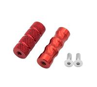 RORVECQ Motocyclette CNC Universel M6 Pédale Vitesse Course Levier Pédale Frein Cale Pieds Motocyclette Repose-pieds Cale-pied Aluminium(ROUGE)
