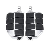 RORVECQ Motocyclettes Garde-pieds d'autoroute Protections de moteur Cale-pieds Pour Harley Pour Dyna Low Pour Rider Pour Softail XL883(Chrome,Only Pedals)