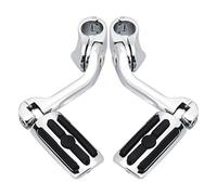RORVECQ Péages Autoroute Moto Repose-pieds Pour Harley Pour Electra Pour Glide Pour Road Pour King Pour Street Pour Glide(Chrome,Item 1)