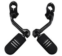 RORVECQ Péages Autoroute Moto Repose-pieds Pour Harley Pour Electra Pour Glide Pour Road Pour King Pour Street Pour Glide(NOIR,Item 2)