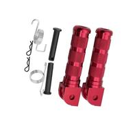 RORVECQ Pédale Arrière Moto En Aluminium CNC For Yamaha MT-10 MT-09 MT-03 MT-07 MT-25 FZ-07 FZ-09 FJ-09 FZ-10 FZ-6R N S FZ1 FZ8 YZF(ROUGE)