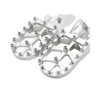 RORVECQ Pédales Moto Aluminium CNC Supports Repose Pieds Pédales Pour Sur Ron Pour Surron Pour Ultra Bee UB Vélo Électrique De Motocross(Argent)
