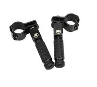 RORVECQ Pédales Pliantes À 90 Degrés CNC Alliage D'aluminium Pédale 8mm Pièces Moto Repose-pieds Arrière Repose-pieds Cale-pieds(NOIR)