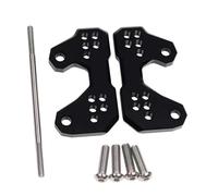RORVECQ Pieds De Béquille Arrière Réglables Pour YAMAHA YZF R3 R25 MT25 MT 25 03 MT03 Supports De Montage De Cale-pied Pièces Moto Accessoires Moto(NOIR)