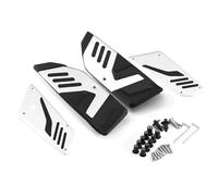 RORVECQ Plaque-pied Moto Marchepied Repose-pied Coussinet Pédale Repose-pieds Coussinets Pour Yamaha Pour T-MAX 560 T-MAX560 2019 2020 2021(Argent,Avant Arrière)