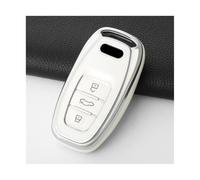 RORVECQ pour A1 A3 8V A4 B8 B9 A5 A6 C7 A7 A8 Q3 Q5 Q7 S4 S6 S7 S8 R8 TT Accessoires Coque De Clé Voiture TPU sans(Blanc,Single)