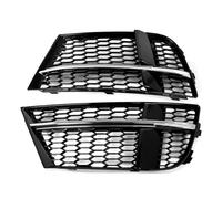 RORVECQ Pour A3 8V S-LINE BERLINE SPORTBACK CONVERTIBLE 2017-2020 Grille De Phare Antibrouillard En Nid D'abeille(Chrome)