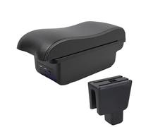 RORVECQ Pour BR-V Boîte D'Accoudoir Central Contenu De Stockage Boîte De Rangement Bras Pièces Auto Interface USB(B3 Noir blanc 3USB)