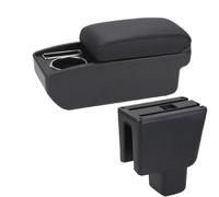 RORVECQ Pour BR-V Boîte D'accoudoir Pour BRV Accoudoir Voiture Retrofit Intérieur Boîte De Rangement Centrale Porte-gobelet Accessoires Auto(C2 Ligne noire PAS d'USB)