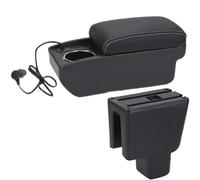 RORVECQ Pour BR-V Boîte D'accoudoir Pour BRV Accoudoir Voiture Retrofit Intérieur Boîte De Rangement Centrale Porte-gobelet Accessoires Auto(A3 Charge rapide)