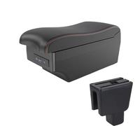 RORVECQ Pour BR-V Boîte D'accoudoir Pour BRV Boîte D'accoudoir Auto Boîte De Rangement Centrale Pièces Intérieur Retrofit Accessoires Auto(A1 Noir rouge 7USB)