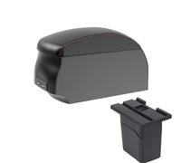 RORVECQ Pour C&hevrolet Pour Cruze Boîte D'accoudoir Boîte De Rangement Accoudoir Pièces De Rechange Détails Intérieurs Accessoires Voiture(A1 Black leather)