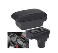RORVECQ Pour C&hevrolet Pour Sonic Pour Aveo Pour Lova T250 T300 Accoudoir Auto Boîte De Rangement Intérieur Accessoires Auto(B3 Noir blanc 3USB)