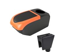 RORVECQ Pour C&hevrolet Pour Spark Boîtier D'accoudoir Pour C&hevrolet Pour Spark 3 III Pour Aveo T200 Boîte De Rangement D'accoudoir Voiture(B2 Orange frame 6USB)