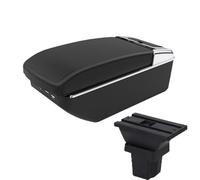 RORVECQ Pour C&hevrolet Pour Trax Pour Tracker 2015 2016 2017 2018 Boîte D'accoudoir Auto Boîte De Rangement Auto Accessoires(A2 Black line7 USB)