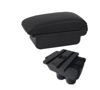 RORVECQ Pour Caddy Boîtier Bras De Confort Central Boîte De Rangement Centrale Accessoires Auto Intérieurs De Retrofitting(B1 Ligne noire 3USB)