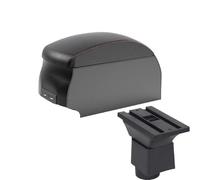 RORVECQ Pour Chery A1 A3 2007 2008 2009 2010 2011 Accoudoir Voiture Boîte De Rangement Centrale Avec Interface USB(B1 Black Red double)