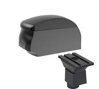 RORVECQ Pour Chery A1 A3 2007 2008 2009 2010 2011 Accoudoir Voiture Boîte De Rangement Centrale Avec Interface USB(A2 Black single)