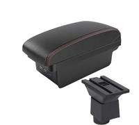RORVECQ Pour Chery A1 A3 2007-2011 Boîte De Repose-bras Voiture Rangement Central Avec USB Détails Modification Intérieure Voiture(B1 Noir rouge 3USB)
