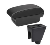 RORVECQ Pour Chevrolet Pour Spark Boîte D'accoudoir Pour Chevrolet Pour Spark 3 III Pour Aveo T200 Boîte De Rangement Accoudoir Auto(B3 Noir blanc 3USB)