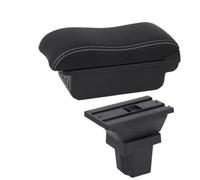 RORVECQ Pour Chevrolet Pour Trax Boîtier Accoudoir Pour Chevrolet Pour Trax Tracker 2015 2016-2019 Boîtier Rangement Bras Voiture(B3 Noir blanc 3USB)