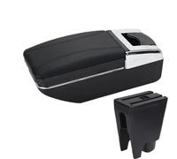 RORVECQ Pour Citroën C1 Boîte D'accoudoir Central Accessoires Intérieurs Pour Voiture Boîte De Rangement(Ligne noire A2 Pas d'USB)