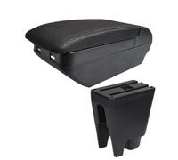 RORVECQ pour Citroën C1 Boîtier D'accoudoir Voiture Boîte De Rangement Accessoires Auto Intérieurs Rétrofit(H All Black 4 USB)