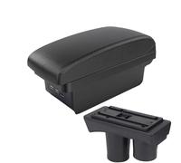 RORVECQ Pour Citroën C2 2003 2004 2005 2006 2007 2008 2009 Boîte De Rangement Accoudoir Accessoires Intérieurs Avec USB(B2 ligne noire 3USB)
