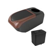 RORVECQ Pour Citroën Pour Berlingo Boîtier D'accoudoir Auto Retrofit Boîte De Rangement Accessoires Auto(B3 Brown frame 6USB)
