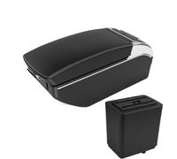 RORVECQ Pour Citroën Pour Berlingo Boîtier D'accoudoir Auto Transformation Dédiée Boîte De Rangement Boîtier D'accoudoir Central(A2 Black line7 USB)